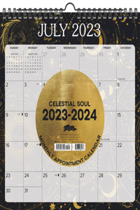 Celestial Soul 2023-24 Academic 12 X 12 Spiral Wall Calendar