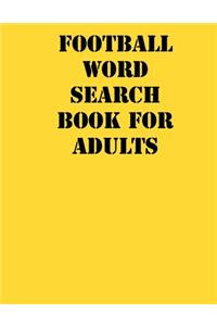 Football Word Search Book For Adults