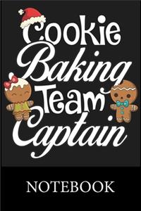 Cookie Baking Team Captain Notebook