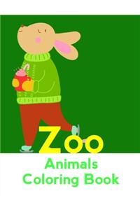Zoo Animals Coloring Book