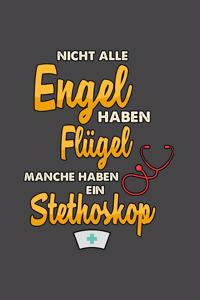 Engel Stethoskop: A5 Notizbuch Notebook Notizheft Punktraster Engel mit Stethoskop Arzt, Beruf Dotgrid - Geschenkidee für Bier Lebensretter, 120 Seiten ca. Din A5 (6x