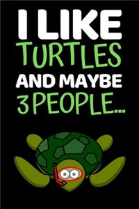 I Like Turtles And Maybe 3 People...