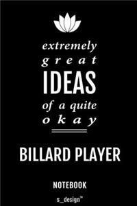 Notebook for Billard Players / Billard Player