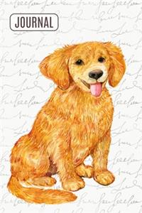 Lined Journal Notebook Golden Retriever