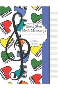 Blank Sheet Music Manuscript