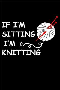 If I'm Sitting I'm Knitting
