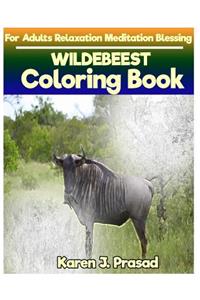 WILDEBEEST Coloring book for Adults Relaxation Meditation Blessing