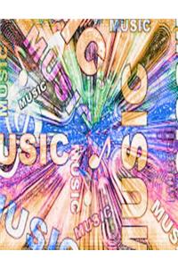 Music Sheet Notebook - 150 Pages - 8.5 x 11