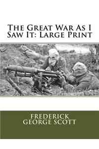 The Great War As I Saw It