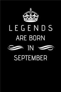 Legends Are Born In September