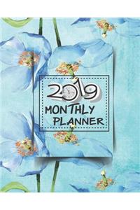 2019 Planner Monthly: 12 Month January 2019 to December 2019 for to Do List Calendar Schedule Organizer and Soclal Media Passwords and Journal Notebook with Inspirational Quotes