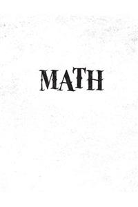 Math Notebook