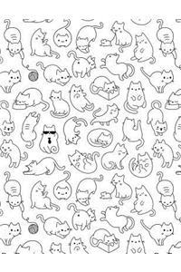 My Big Fat Bullet Journal for Cat Lovers Fun Cat Pattern 12