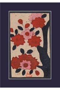 Carnet Ligné Fleurs de Cerisier, Japon 19e