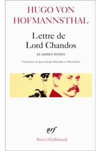 Lettre de Lord Chan Et