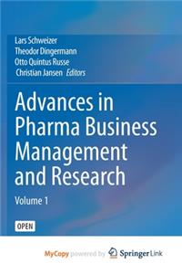 Advances in Pharma Business Management and Research