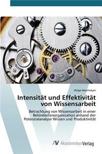 Intensität und Effektivität von Wissensarbeit