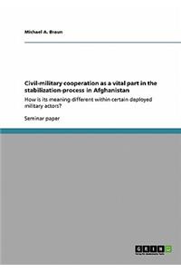 Civil-military cooperation as a vital part in the stabilization-process in Afghanistan