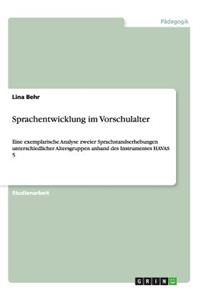 Sprachentwicklung im Vorschulalter