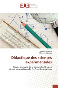 Didactique Des Sciences Expérimentales