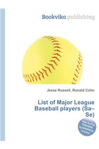 List of Major League Baseball Players (Sa-Se)