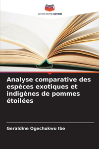 Analyse comparative des espèces exotiques et indigènes de pommes étoilées