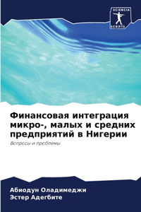 Финансовая интеграция микро-, малых и сред
