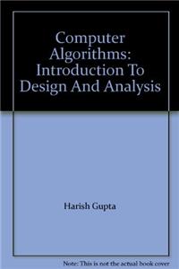 Computer Algorithms: Introduction To Design And Analysis