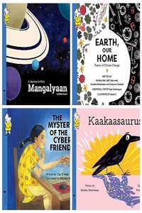 Pratham Books Level 4 Set: Exploring Adventures (Set of 4 Books) (6-8 Years)