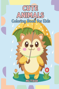 Cute Animals Coloring Book for Kids