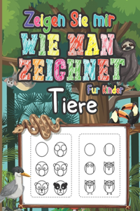 Zeigen Sie mir wie man zeichnet Tiere für Kinder