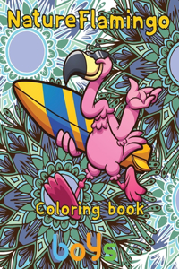 Nature Flamingo Coloring book boys