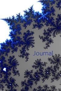 Blue Crystals Lined Journal - College Ruled Pages, Blank Journal