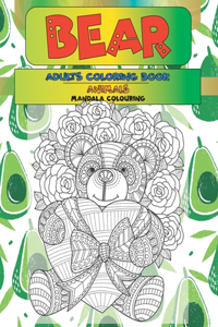 Mandala Colouring Adults Coloring Book - Animals - Bear