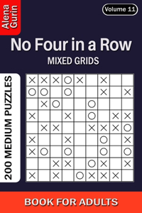 No Four in a Row puzzle book for Adults