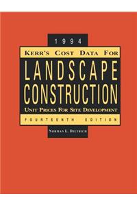Kerr's Cost Data for Landscape Construction