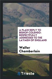 A Plain Reply to Bishop Colenso