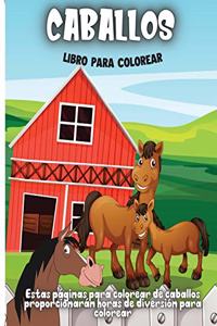 Caballos Libro Para Colorear