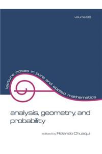 Analysis, Geometry, and Probability