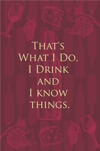 That's What I Do, I Drink and I know things.