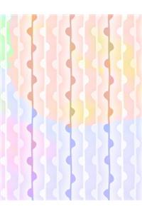 Composition Notebook College Ruled with Summer Watercolor Pattern Cover