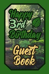 Happy 3rd Birthday Guest Book