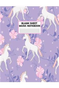 Blank Sheet Music Notebook