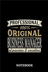Professional Original Business Manager Notebook of Passion and Vocation