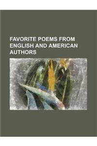 Favorite Poems from English and American Authors