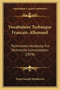 Vocabulaire Technique Francais-Allemand