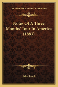 Notes Of A Three Months' Tour In America (1883)