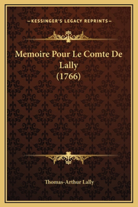 Memoire Pour Le Comte De Lally (1766)