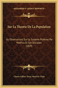Sur La Theorie De La Population