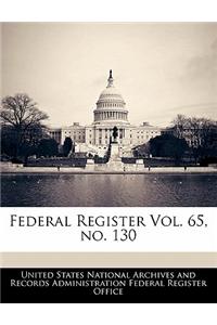 Federal Register Vol. 65, No. 130